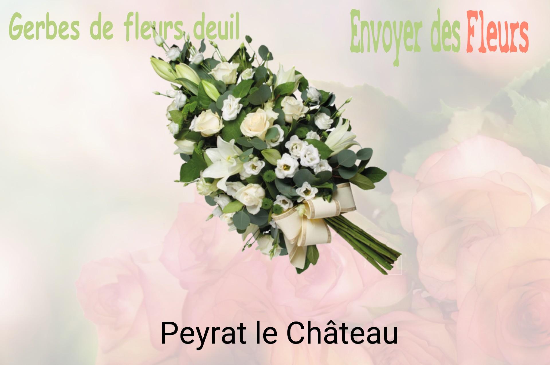 Gerbe de fleurs de deuil livrée à Peyrat-le-Château